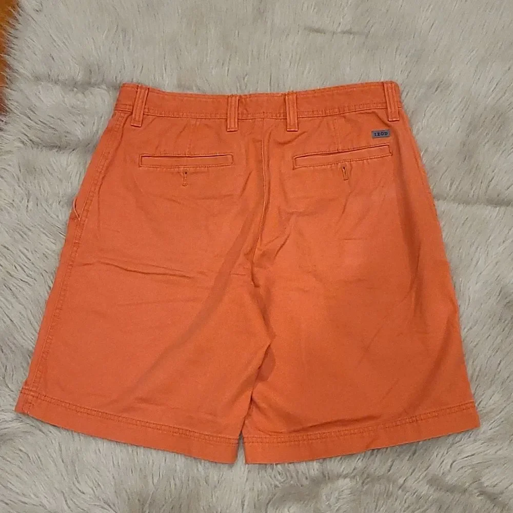 Izod mens salmon colored shorts size 32‎